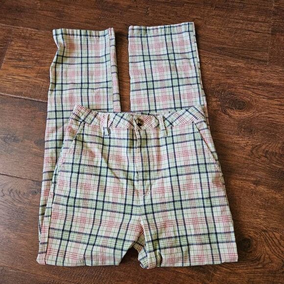 Brixton Plaid Victory Straight Chino Pants - Picture 2 of 9